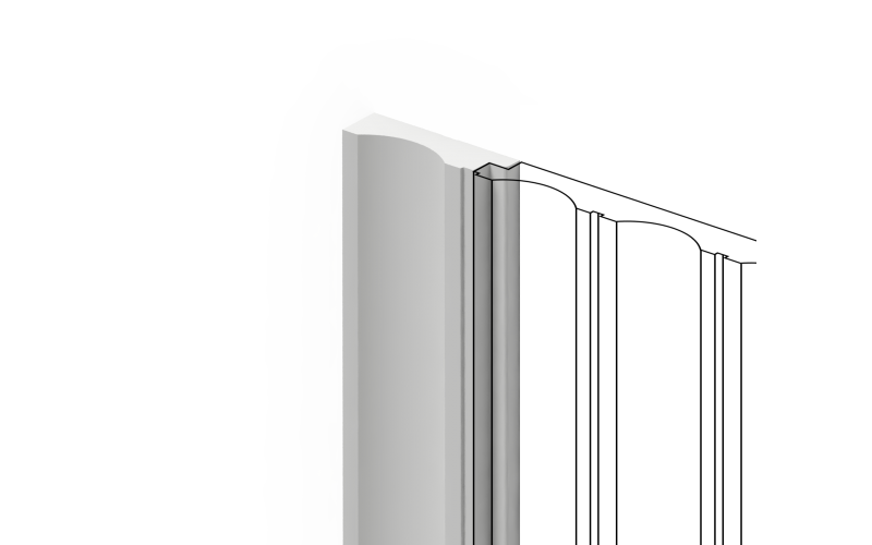 Финишный молдинг HIWOOD LF138A NP