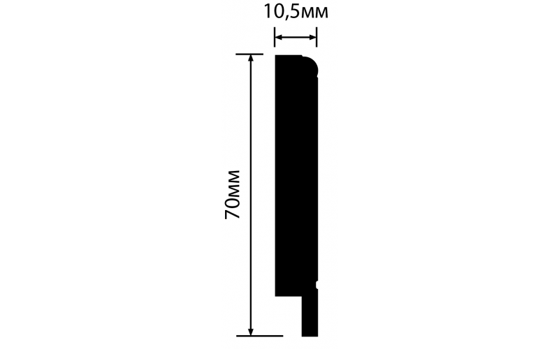 Плинтус HI WOOD B70