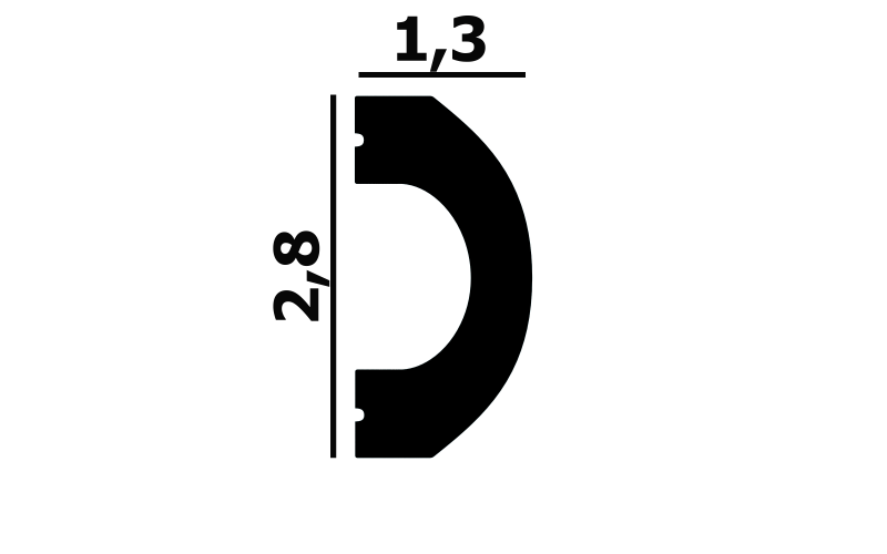 Лепной Декор Perfect Plus Молдинг P127