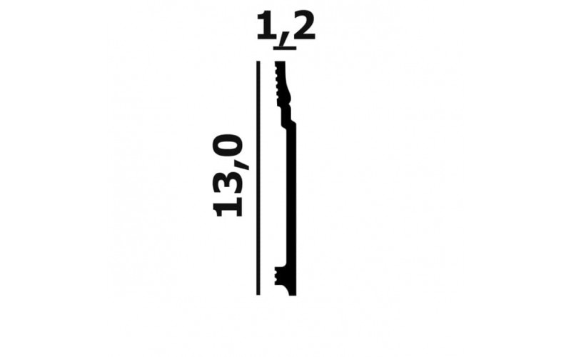 Лепной Декор Perfect Plus Плинтус напольный P117