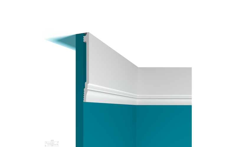 Лепной Декор Perfect Plus Плинтус напольный P117