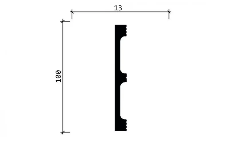 DD709F Плинтус (100х13x2000мм) ДекорДизайн