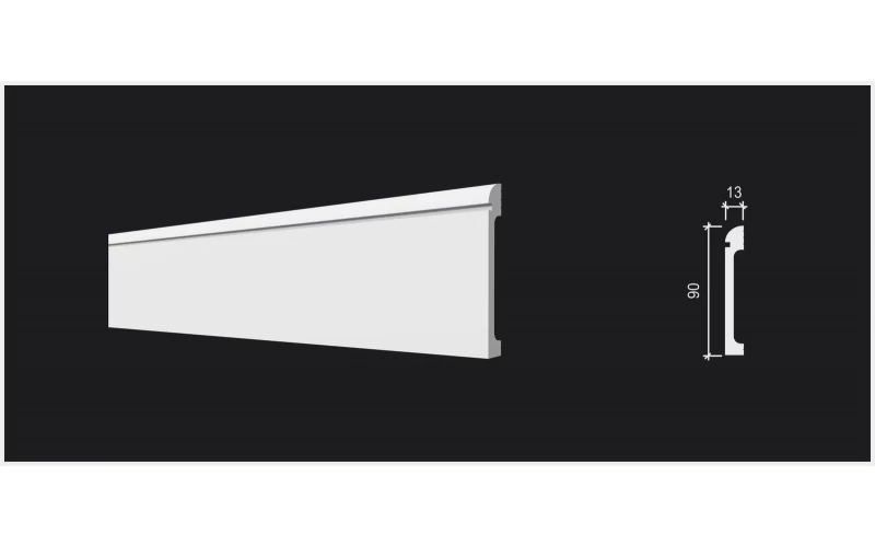 DD715 Плинтус (90х13х2000) ДекорДизайн
