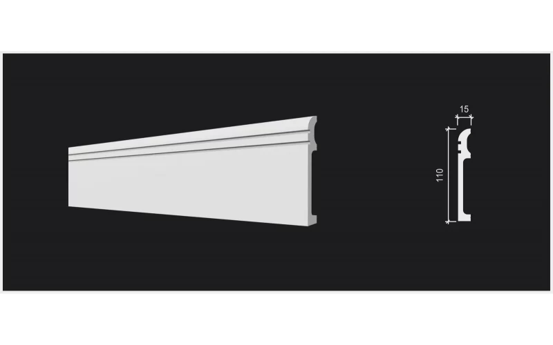 DD721 Плинтус (110х15х2000) ДекорДизайн