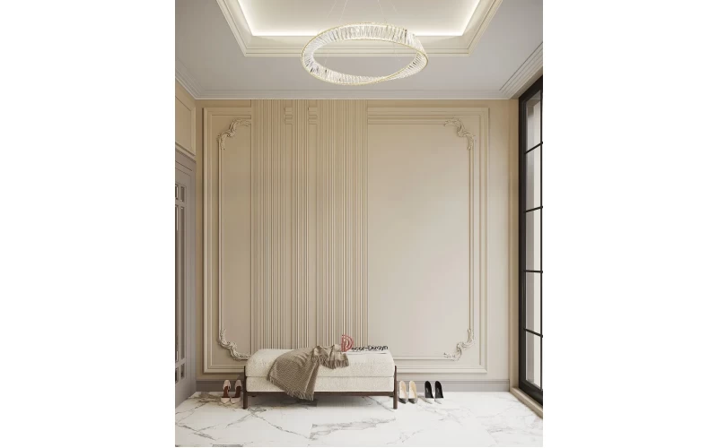 C2-DD400 Декоративный уголок гладкий (310*310*16мм) ДекорДизайн