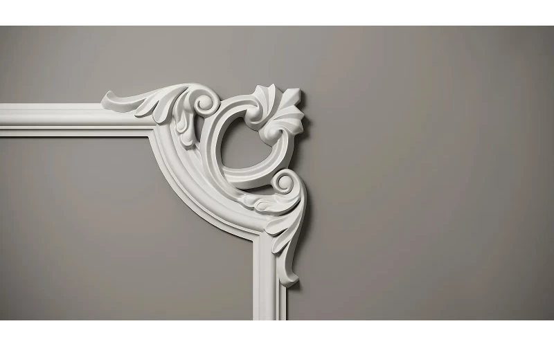 C3-DD002 Декоративный уголок гладкий (280*280*19мм) ДекорДизайн