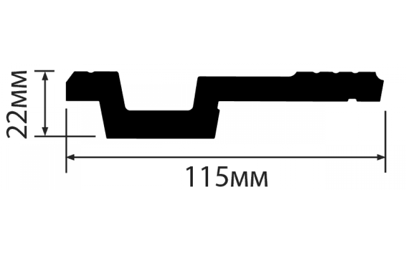 Карниз HI WOOD A115V1