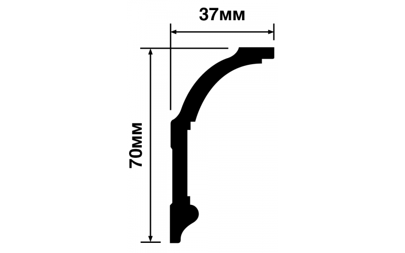 Карниз HI WOOD A70V2