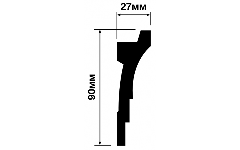 Карниз HI WOOD A90V2