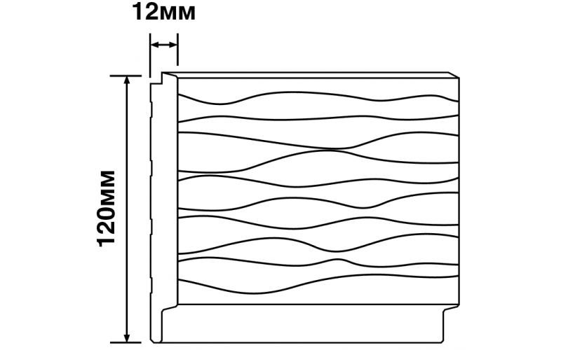 Панель HI WOOD LV127W BU22K