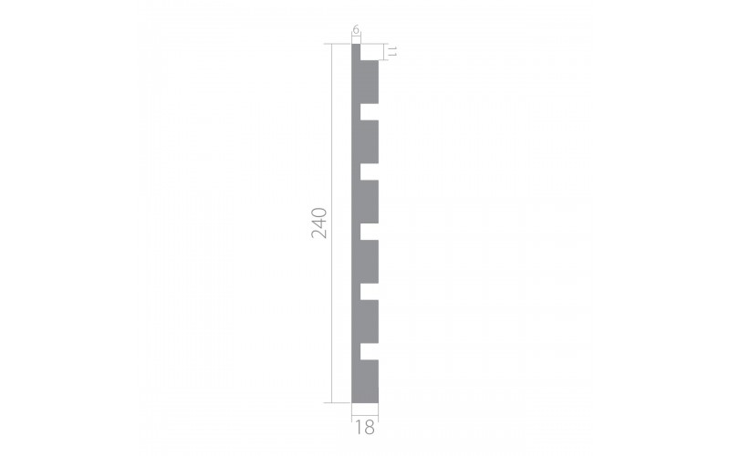 Стеновая панель Ultrawood UW 04 i (2000 х 240 х 18 мм)