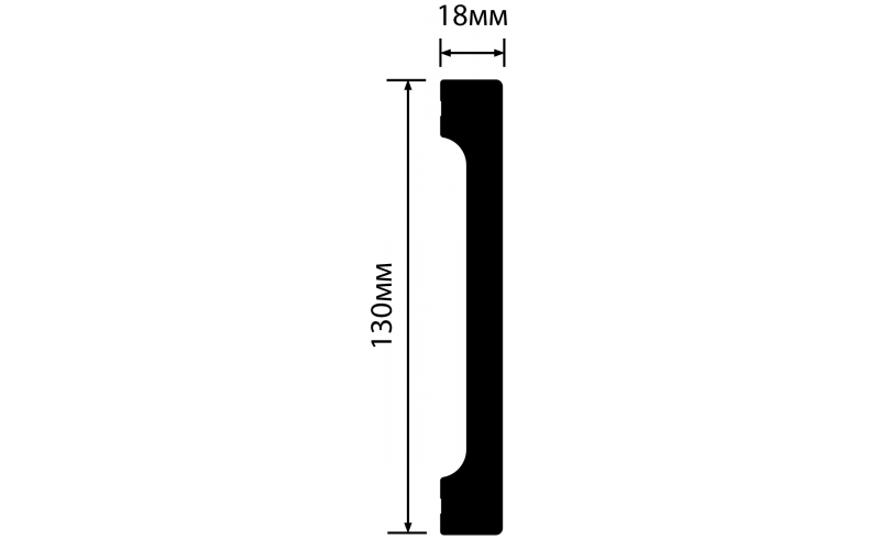 Плинтус HI WOOD B130V1