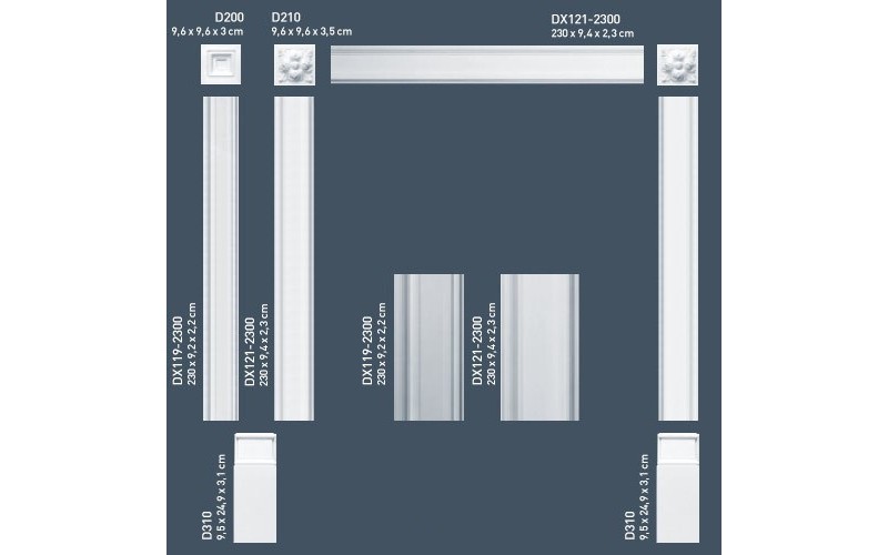 Обрамление дверей Orac D310 / База для обрамления дверных проемов
