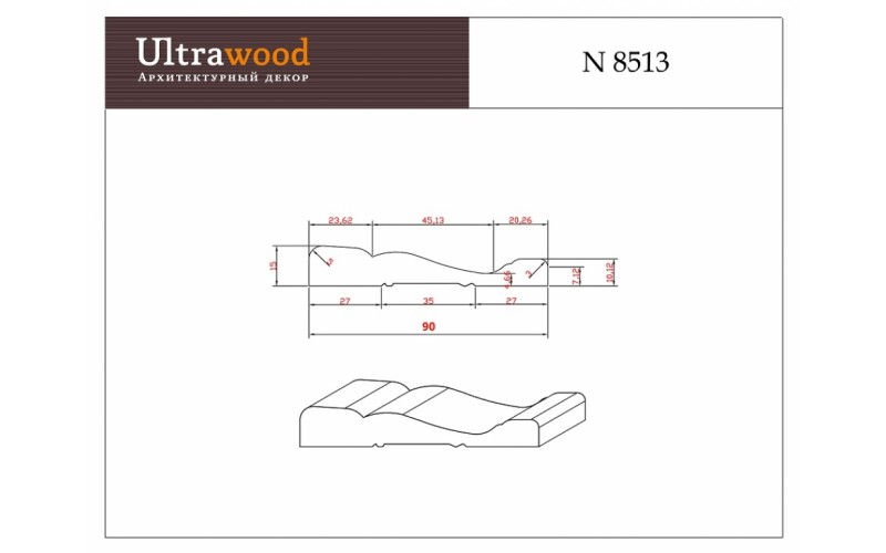 Наличник Ultrawood N 8513 i