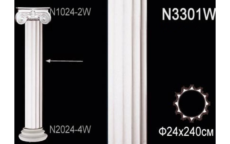 Комплект колонны Перфект на R24 см N1024-2W+N3301W+N2024-4W