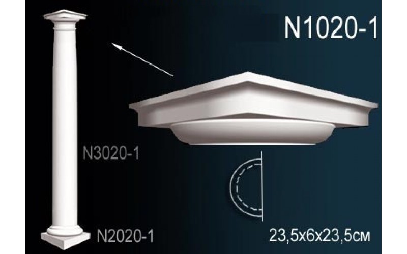 Лепной декор Perfect Полуколонна N1020-1