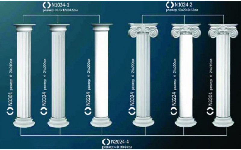 Лепной декор Perfect Полуколонна N3301