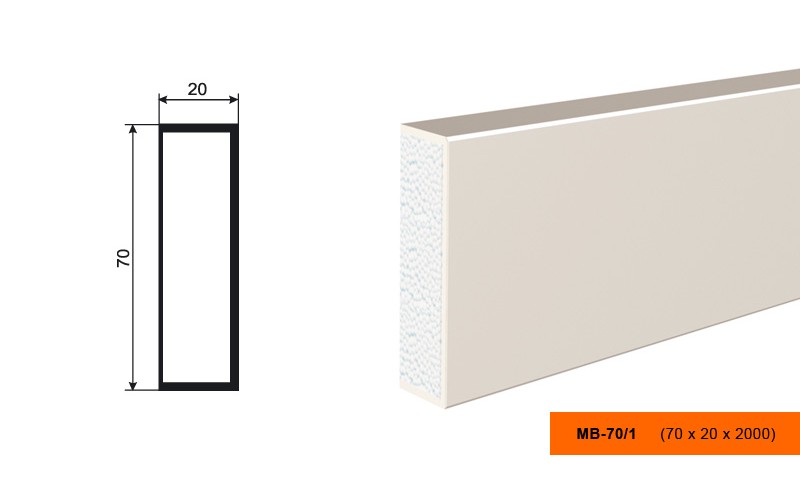 Молдинг фасадный Lepninaplast МВ-70/1