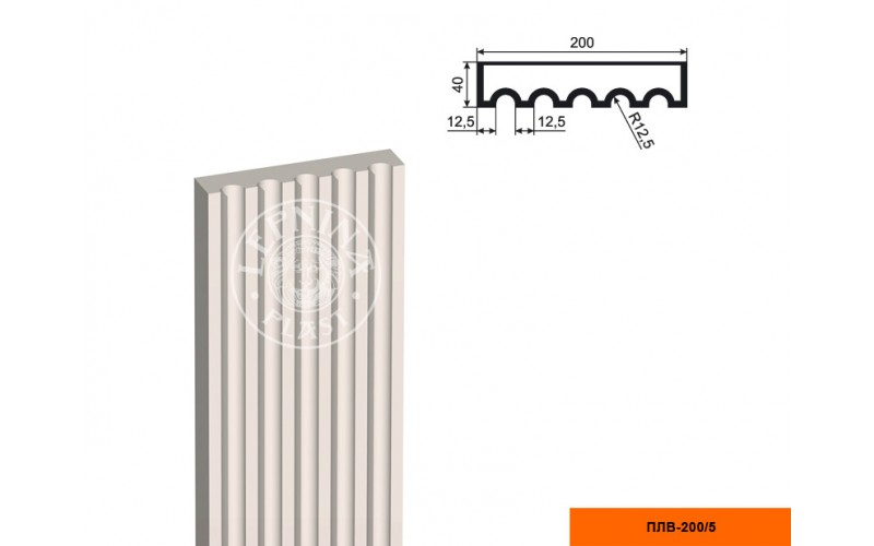 Пилястра составная (тело) Lepninaplast ПЛВ-200/5 2500
