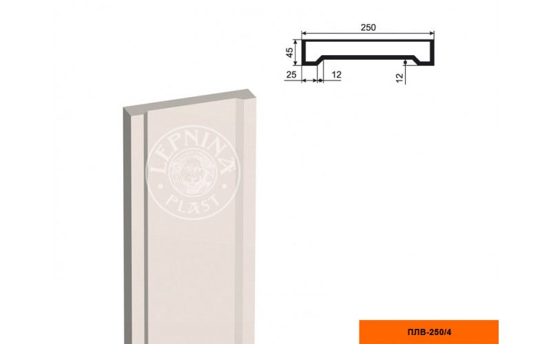 Пилястра составная (тело) Lepninaplast ПЛВ-250/4 2500