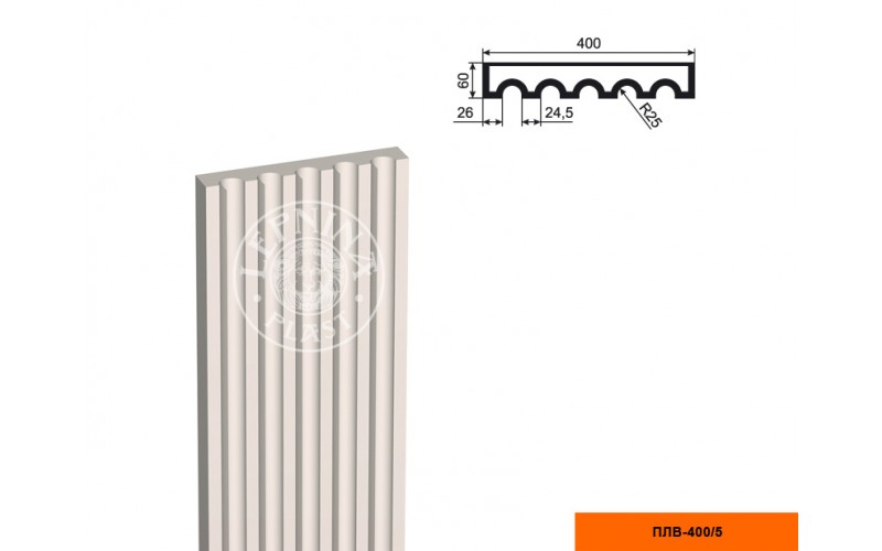 Пилястра составная (тело) Lepninaplast ПЛВ-400/5 2500